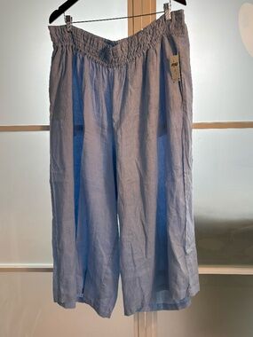 Anthropologie Somerset Linen Wide-Leg Pants NWT 2X